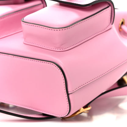 Gucci Calfskin Bamboo Backpack Glossy Pink 10 of 11