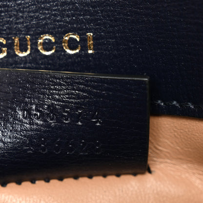 Gucci Casy Wool Azalea Calfskin Mini Horsebit 1955 Shoulder Bag Blue China 7 of 10