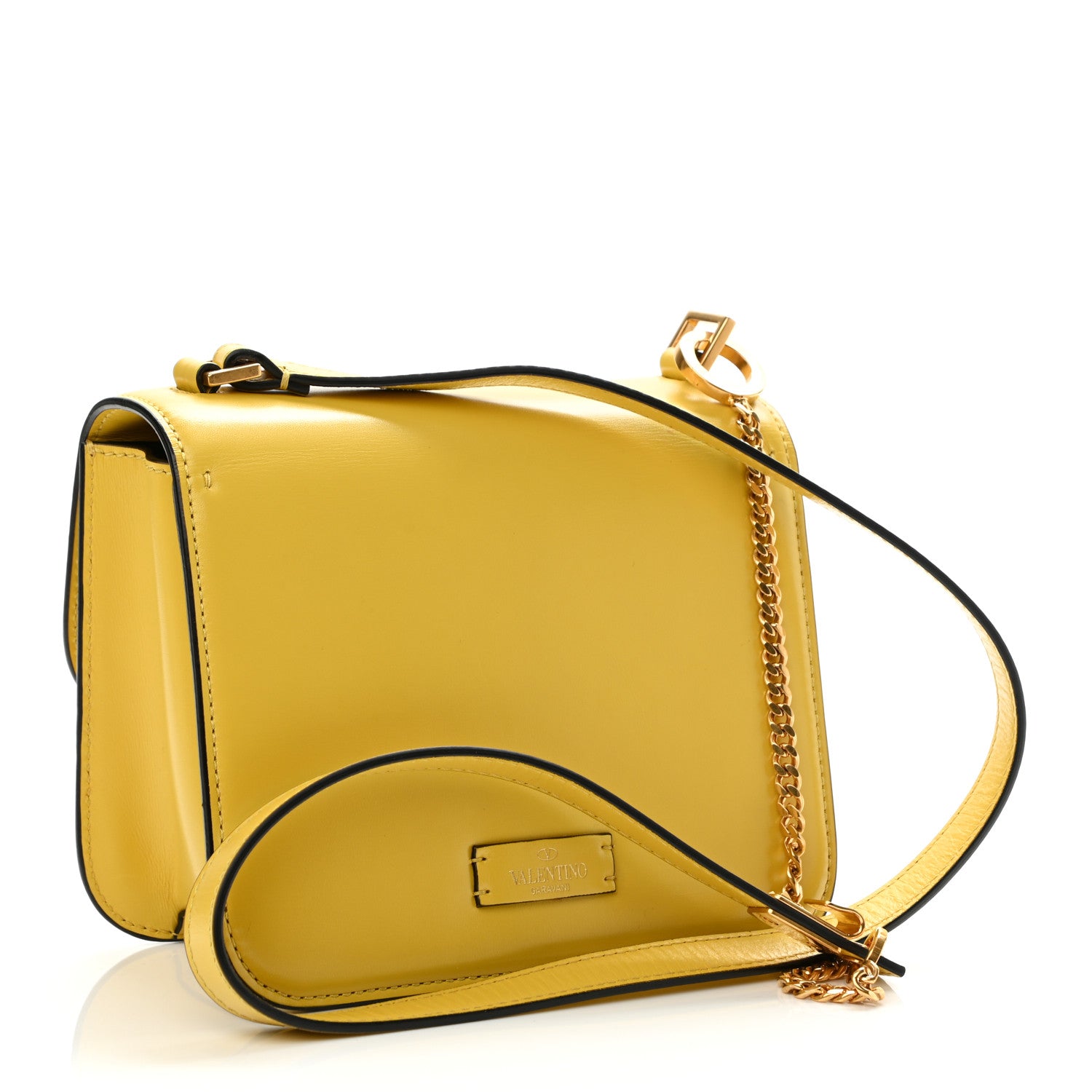 Valentino Garavani Smooth Calfskin Small VSling Shoulder Bag Senape 3 of 13