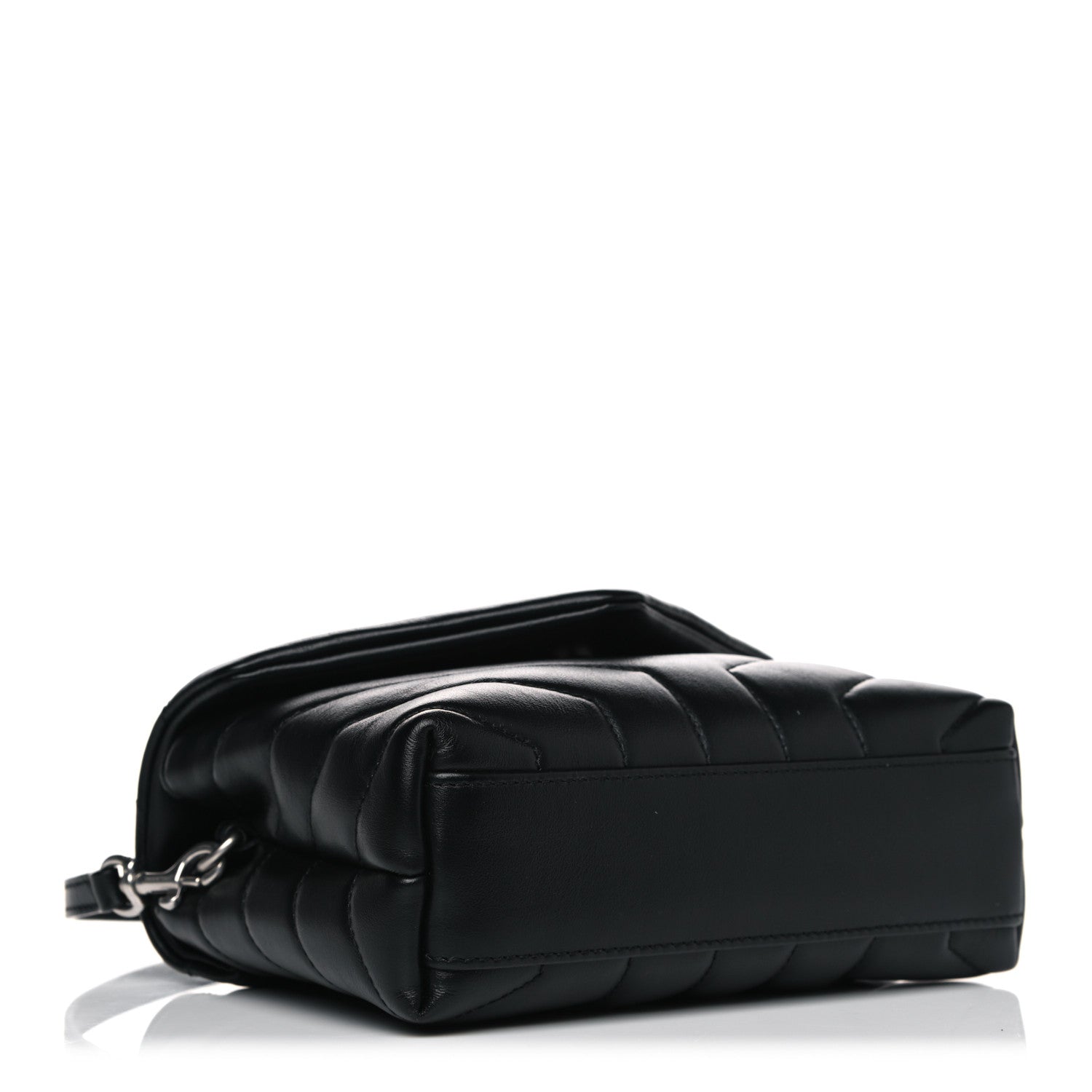 Saint Laurent Calfskin Y Quilted Monogram Toy Loulou Crossbody Bag Black 4 of 13