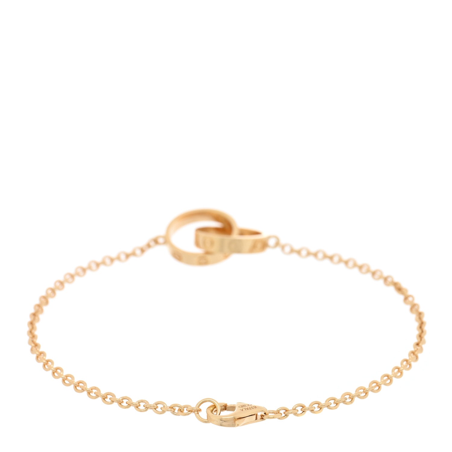 Cartier 18K Yellow Gold Interlocking LOVE Bracelet 2 of 4