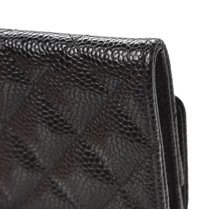Chanel Caviar Quilted Flap Card Holder Black 9 of 11