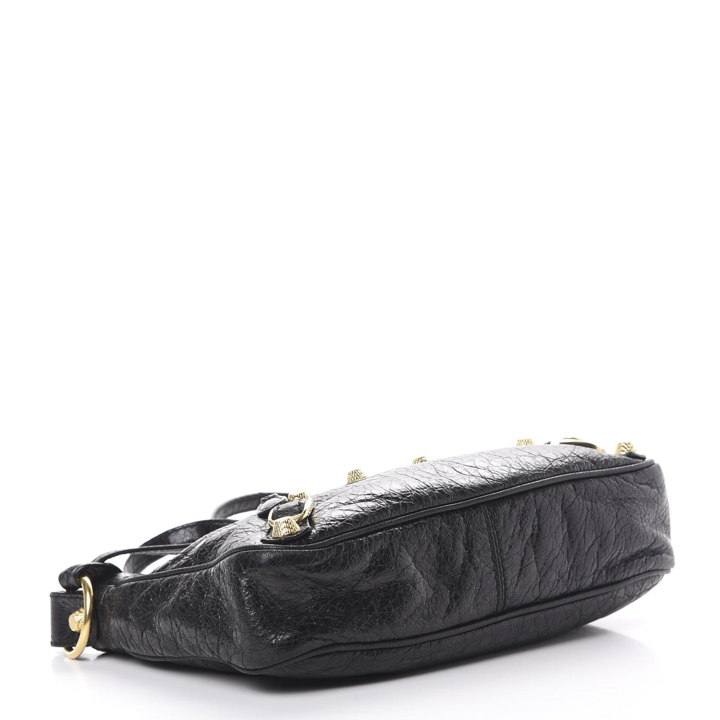 Agneau Giant 12 Gold Hardware Hip Black
