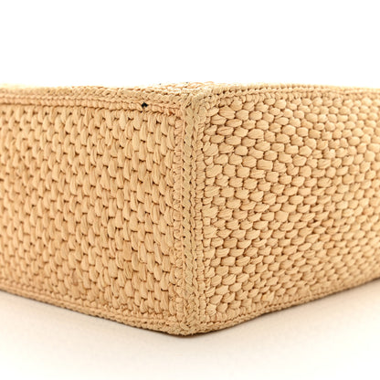 Loewe Raffia Small Paula's Ibiza Logo Tote Natural Tan 9 of 10