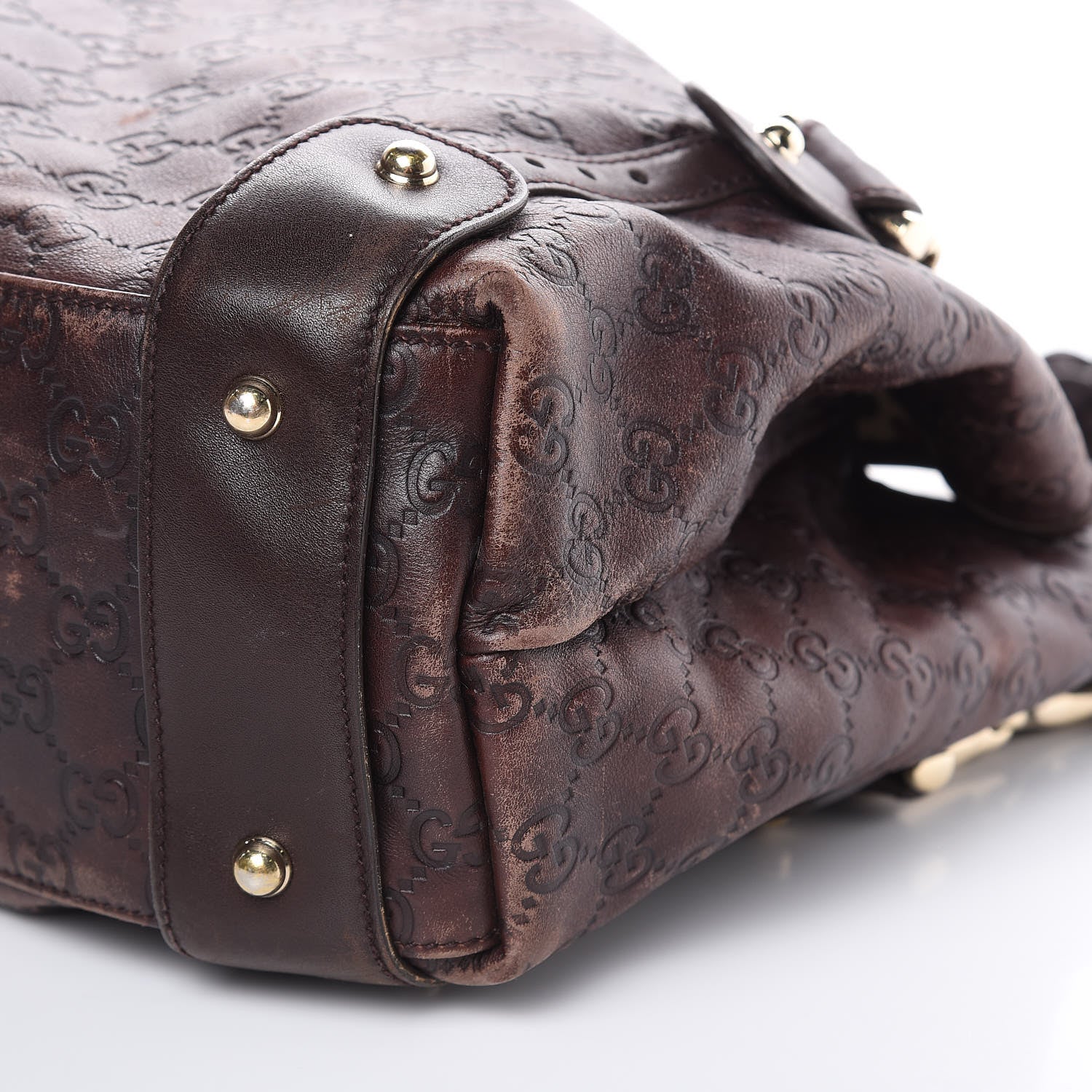 Gucci Guccissima Medium Pelham Shoulder Bag Dark Brown 10 of 21