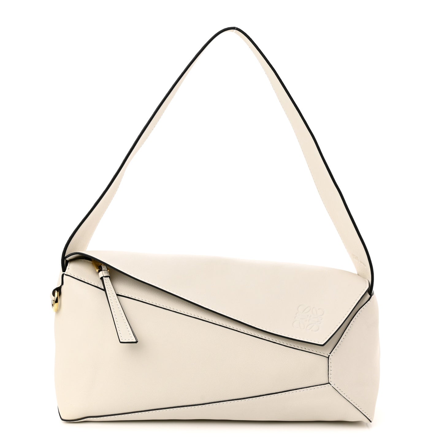 Calfskin Puzzle Hobo White