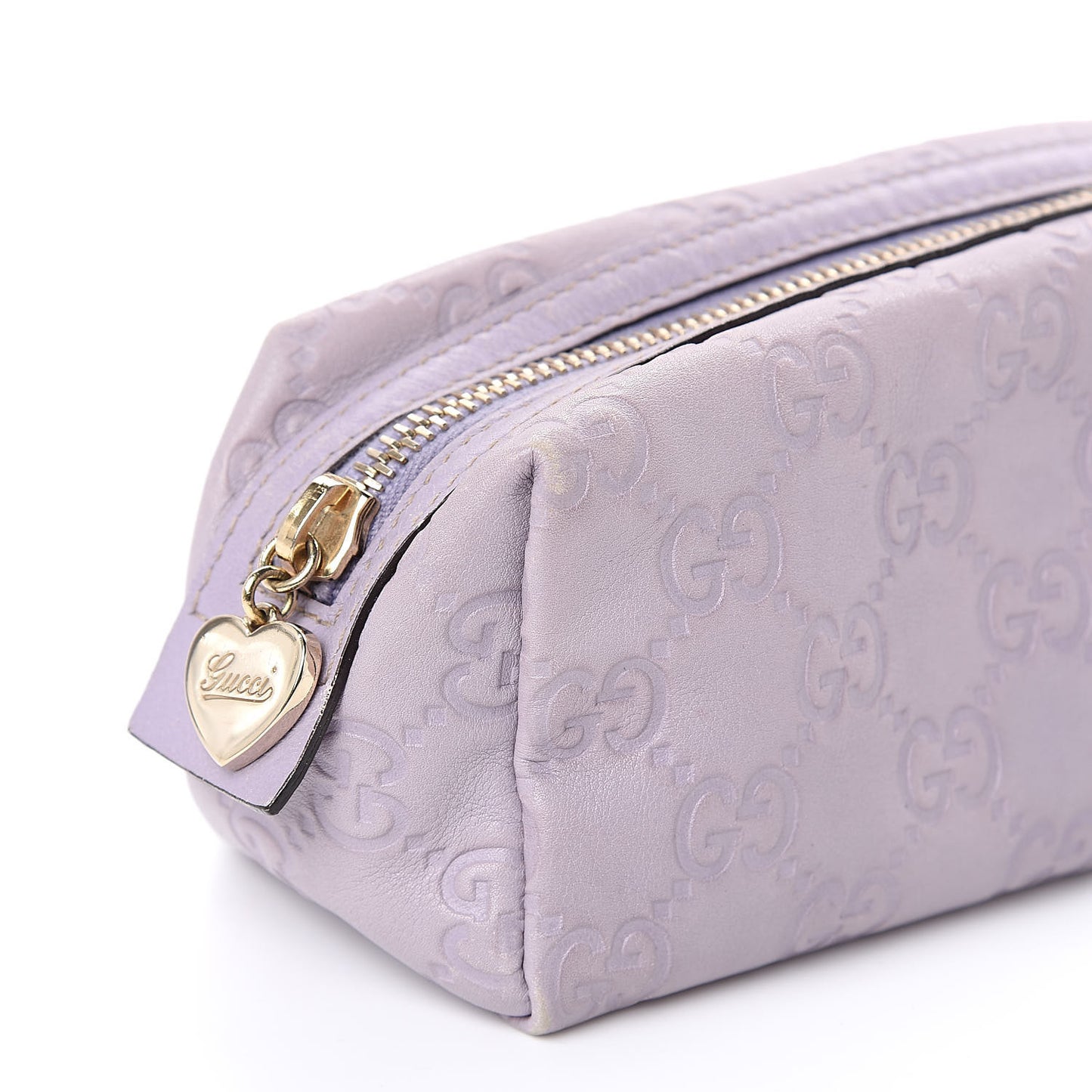 Guccissima Small Cosmetic Case Lilac