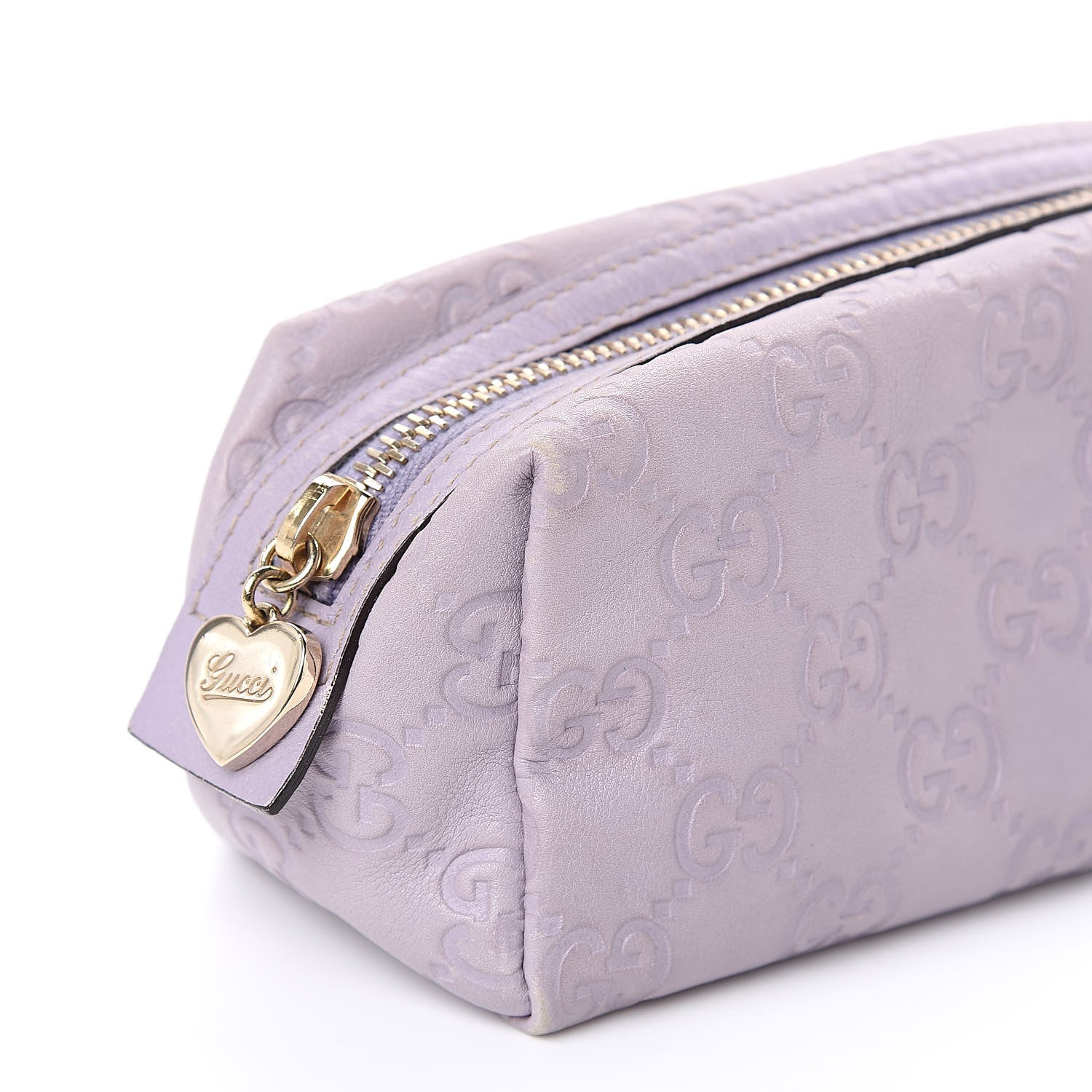 Gucci Guccissima Small Cosmetic Case Lilac 10 of 10
