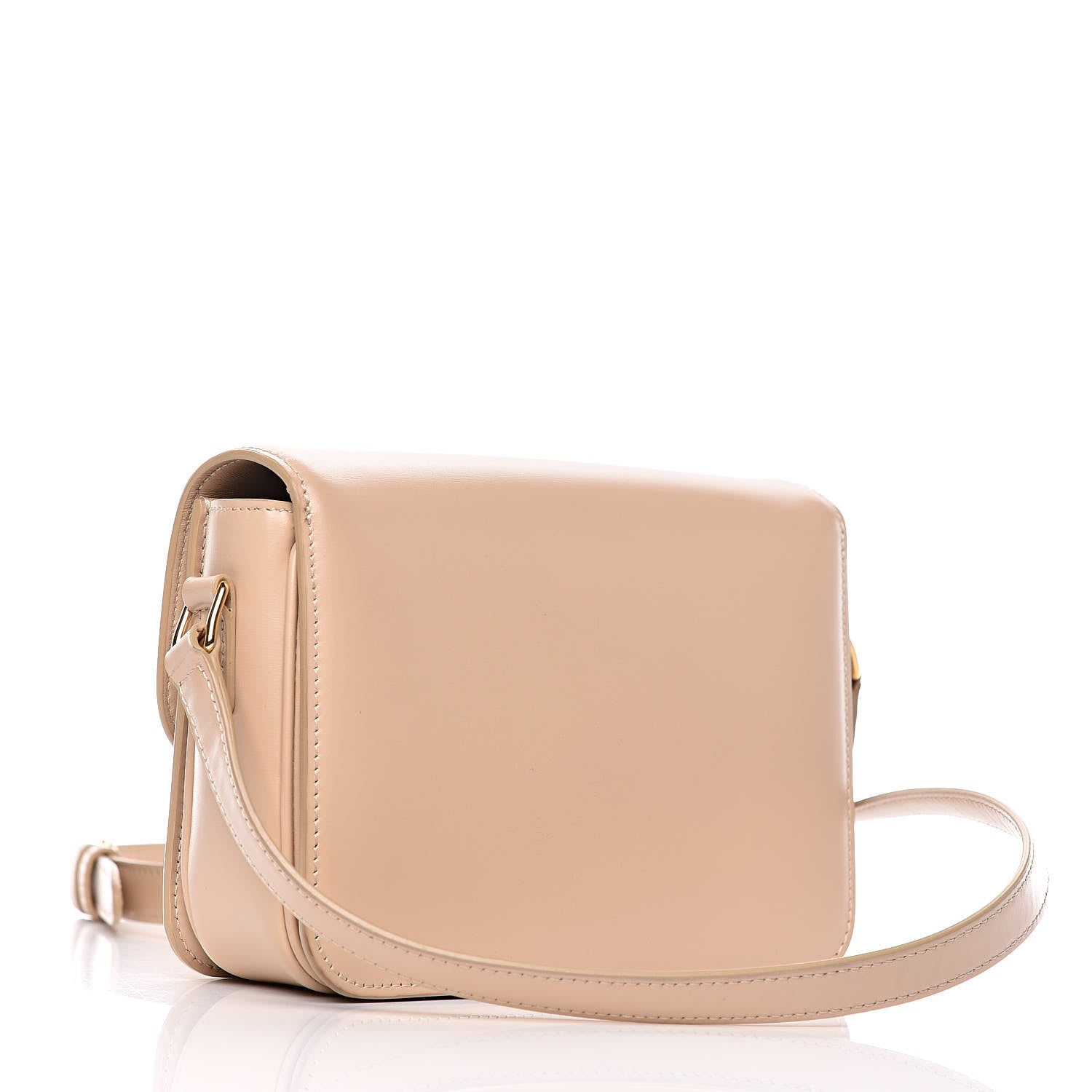 Celine Shiny Calfskin Teen Triomphe Nude 3 of 9