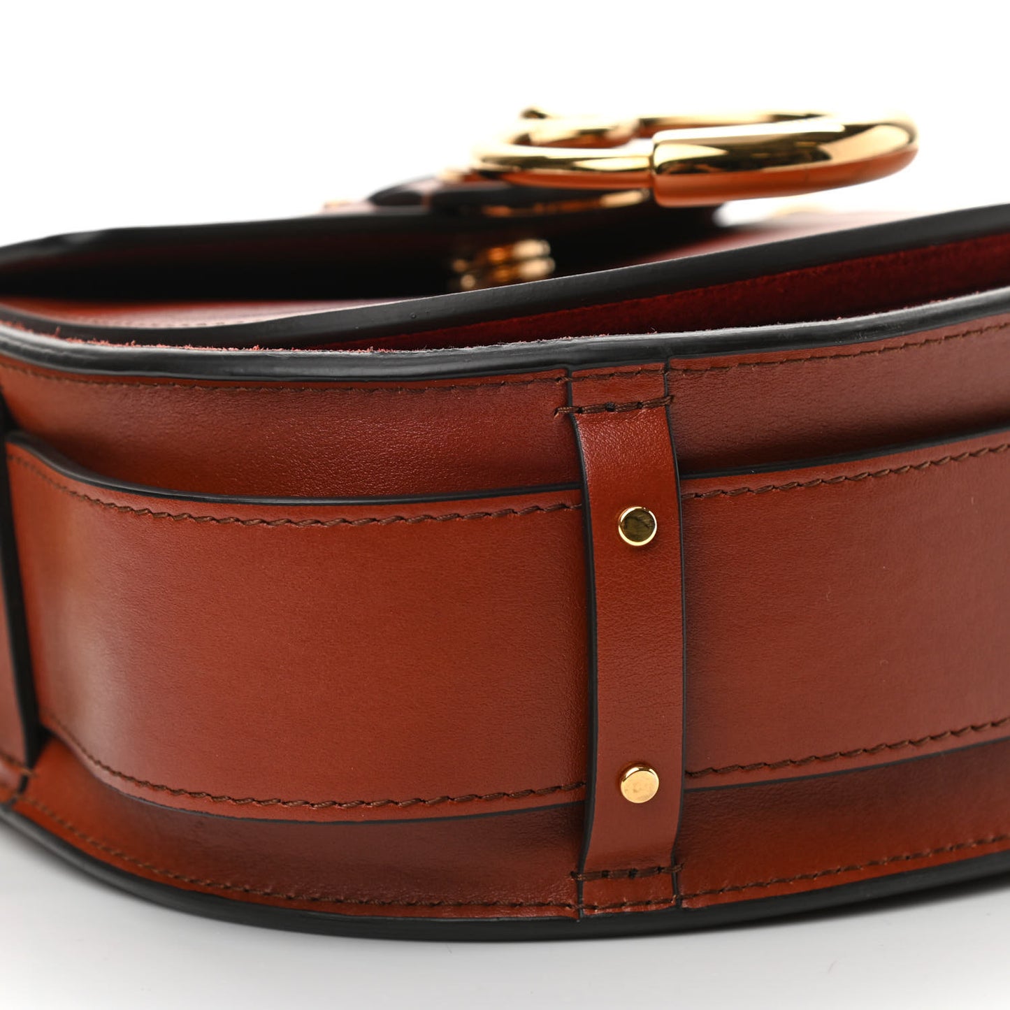 Calfskin Small Tess Bag Sepia Brown