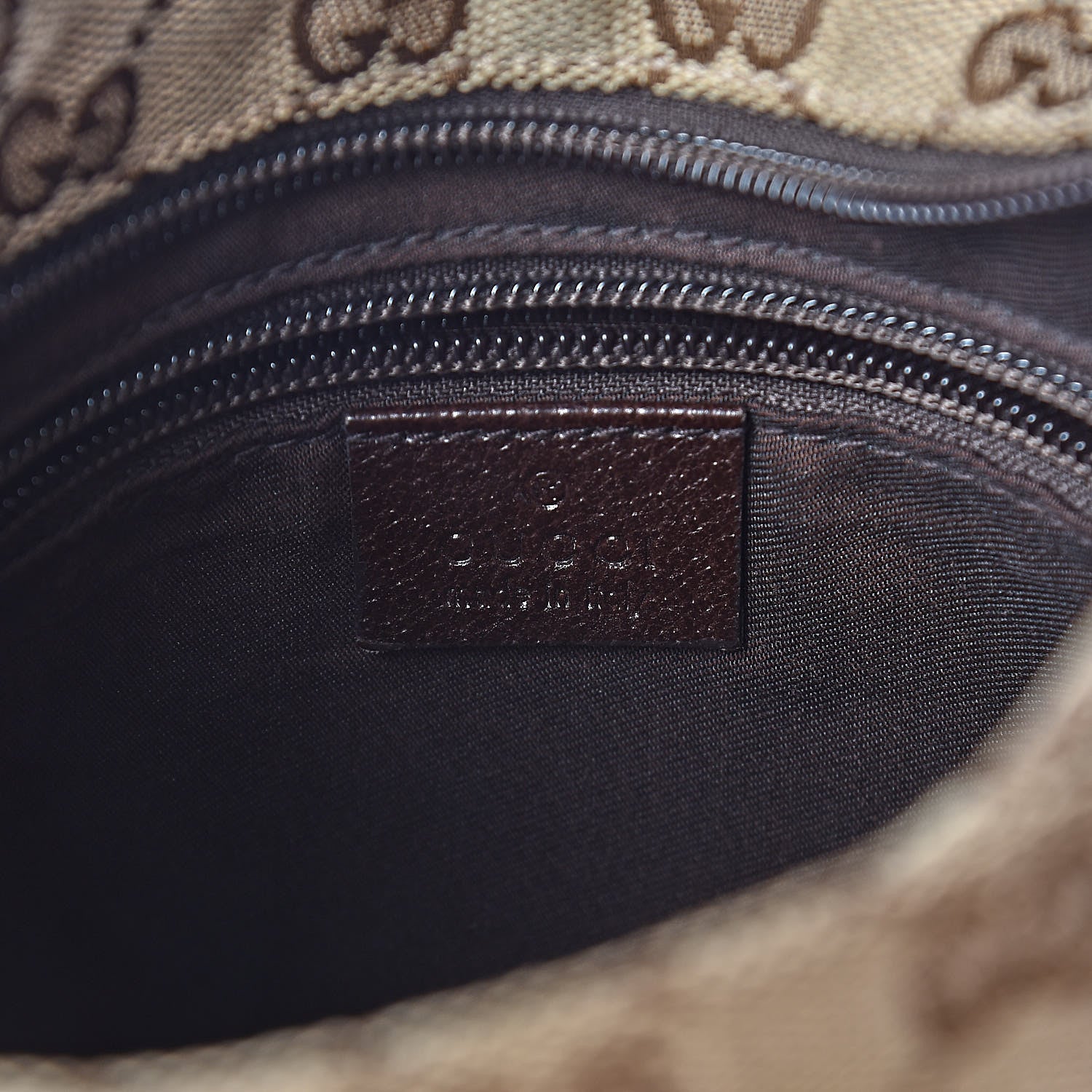 Gucci Monogram Web Small Flat Messenger Bag Brown 6 of 11
