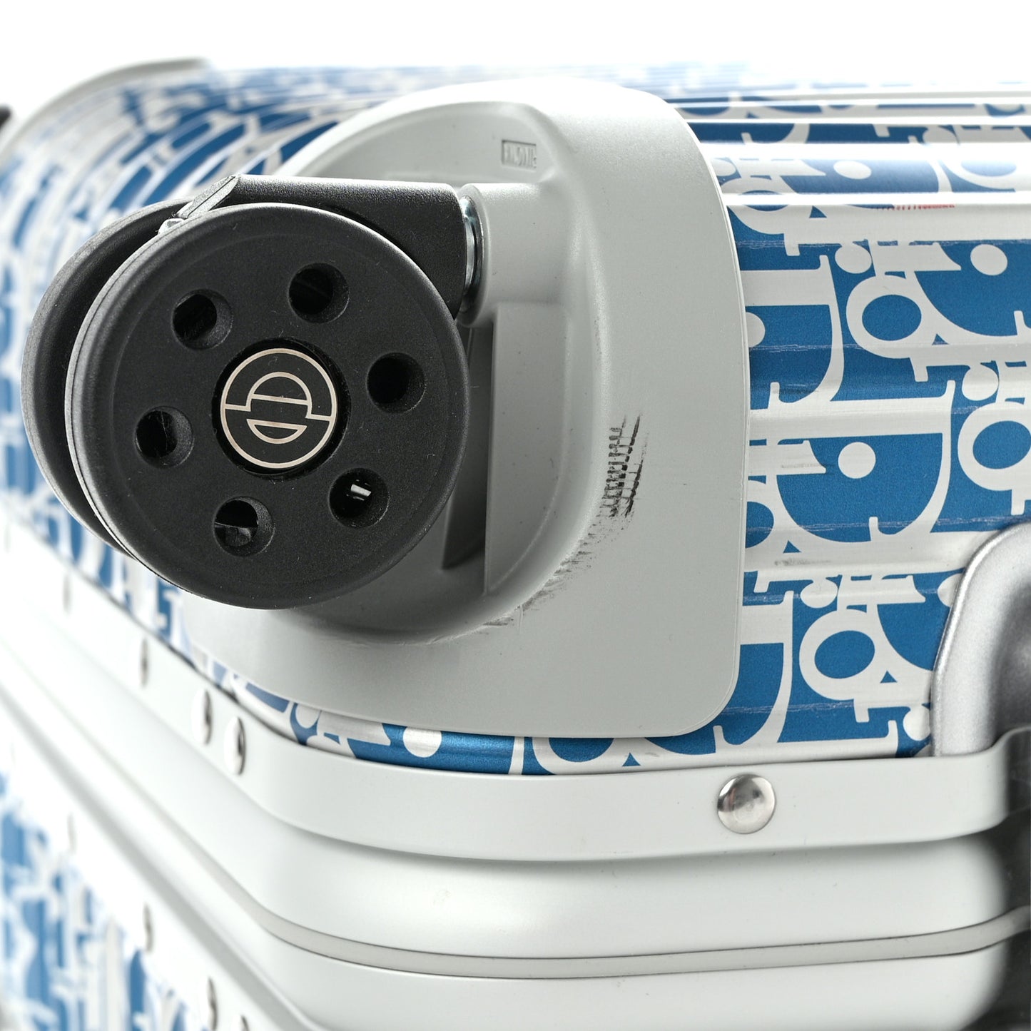 X RIMOWA Aluminum Gradient Cabin Luggage Blue Multi