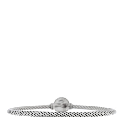David Yurman Sterling Silver Turquoise 3mm Chatelaine Bracelet 2 of 3