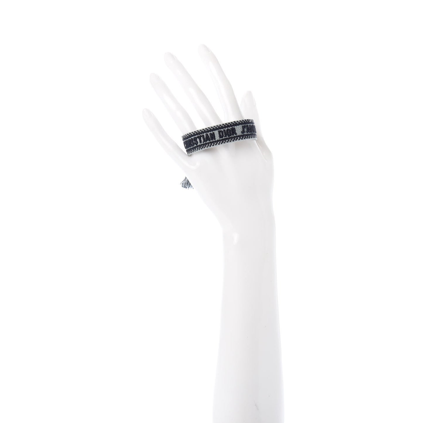 Woven Cotton J'Adior Friendship Bracelet Gray
