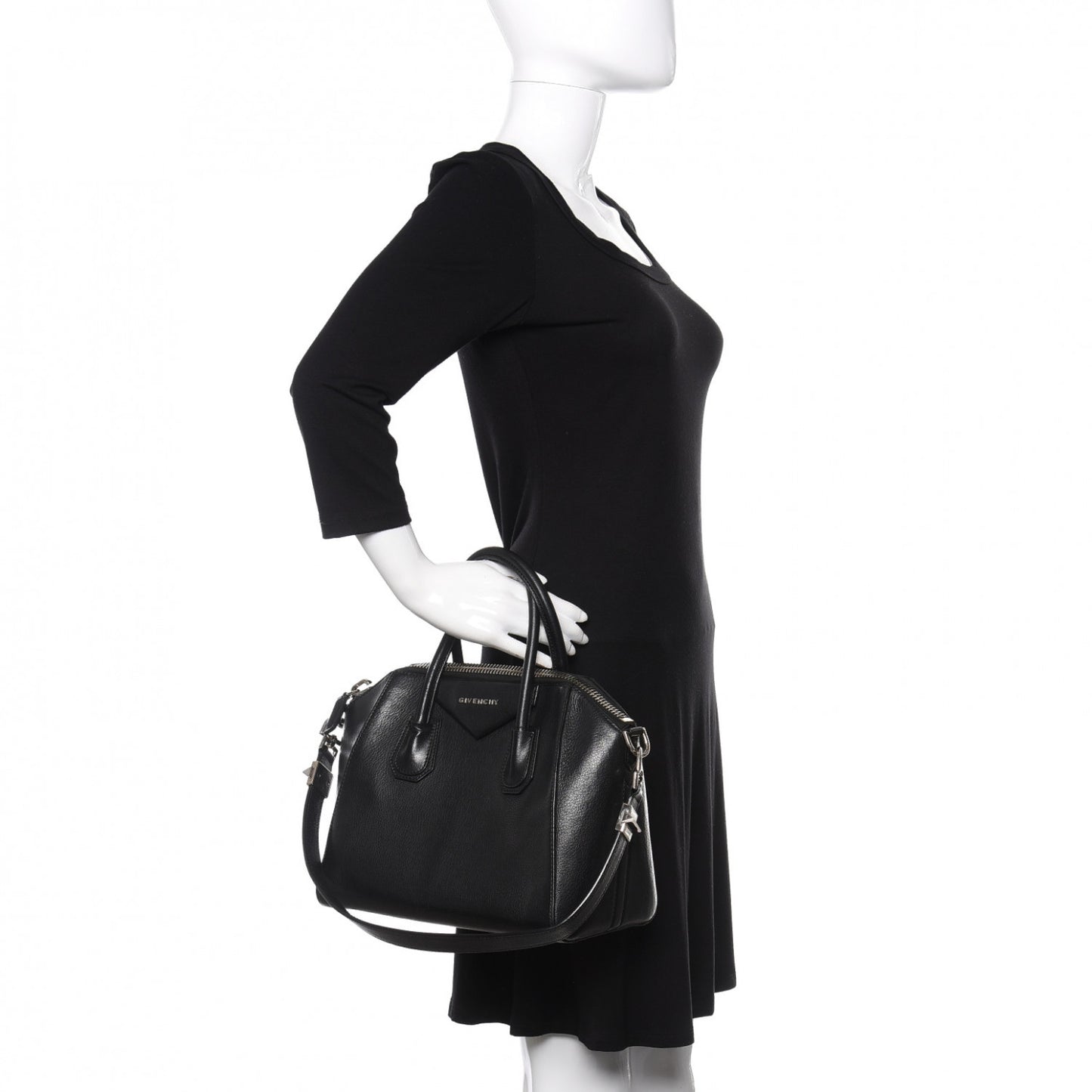 Sugar Goatskin Small Antigona Black