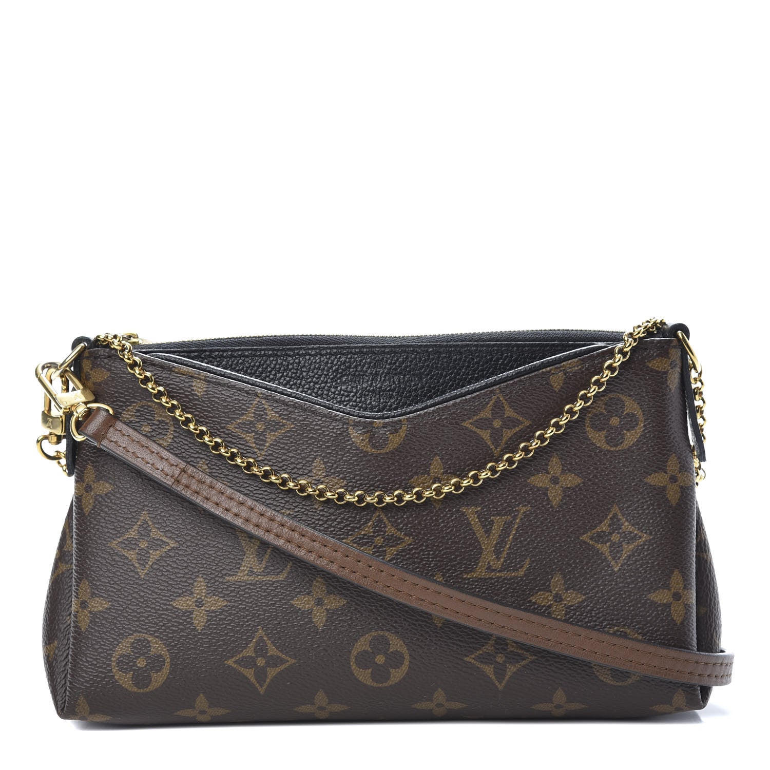 Louis Vuitton Monogram Pallas Clutch Black 1 of 12