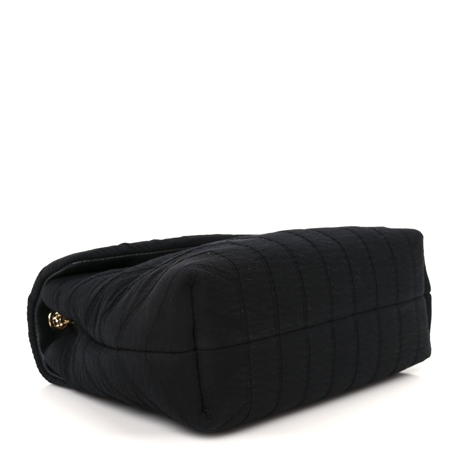 Saint Laurent Fabric Y Quilted Monogram Small Loulou Chain Satchel Black 4 of 12