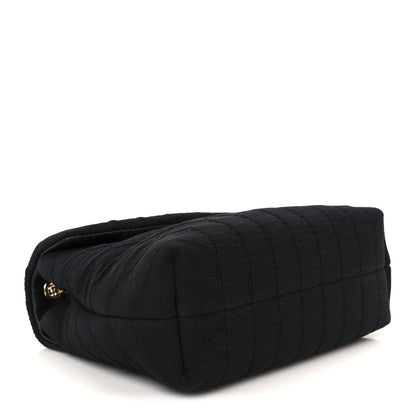 Saint Laurent Fabric Y Quilted Monogram Small Loulou Chain Satchel Black 4 of 12