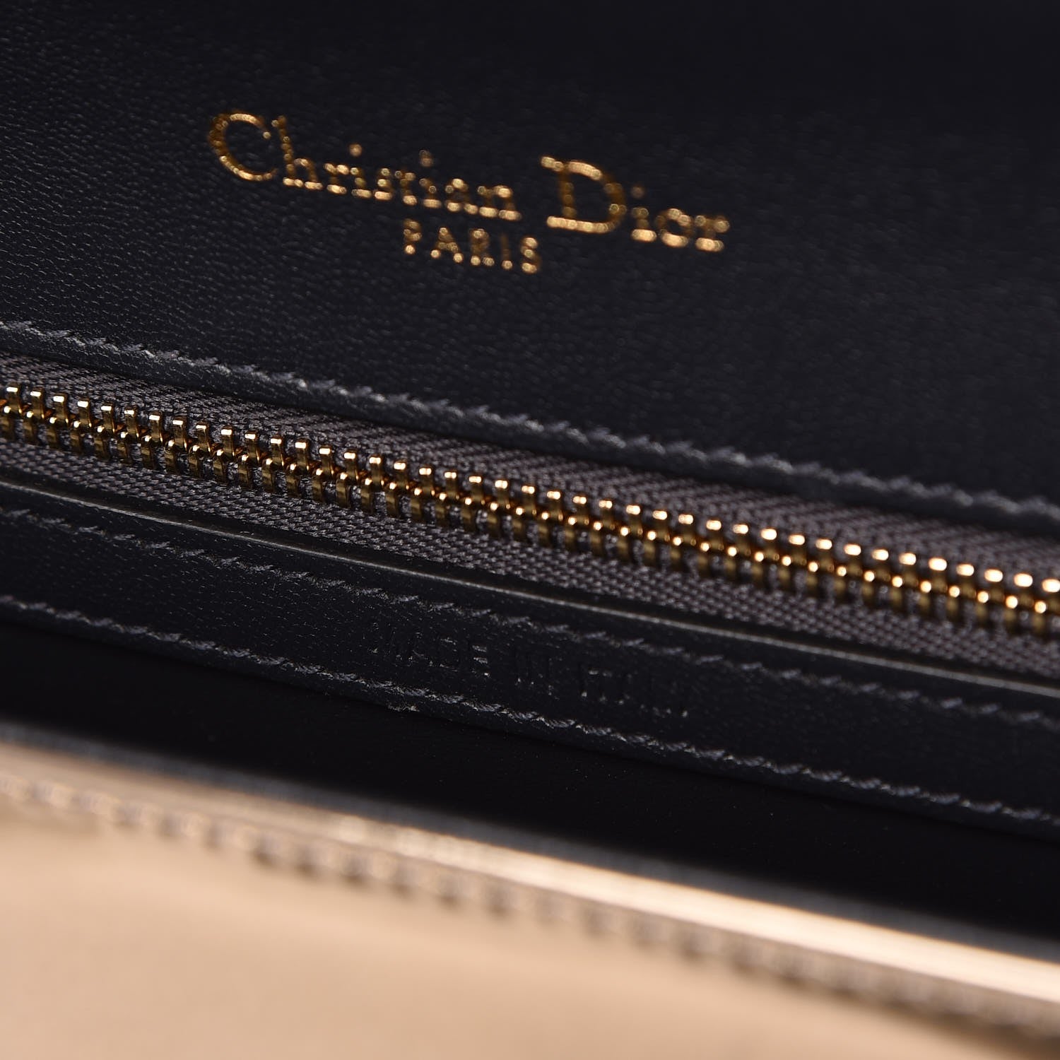 Christian Dior Metallic Patent Micro-Cannage Medium Diorama Flap Bag Gold 7 of 7