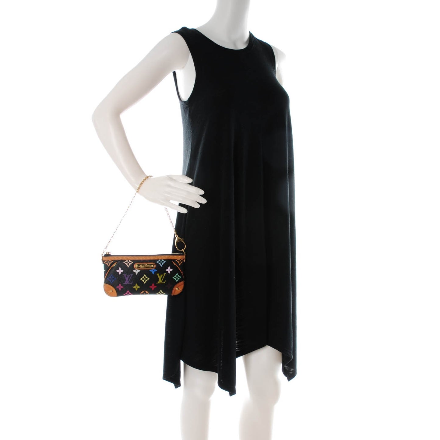 Monogram Multicolor Pochette Milla MM Black
