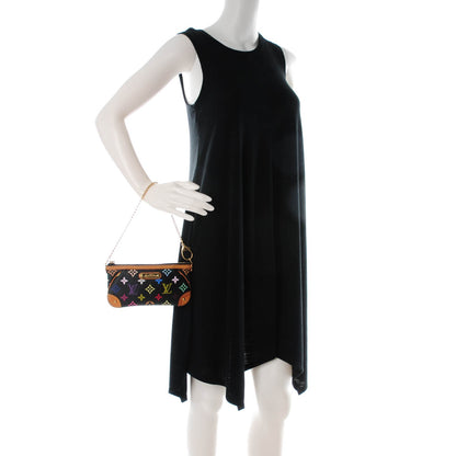 Louis Vuitton Monogram Multicolor Pochette Milla MM Black 2 of 9