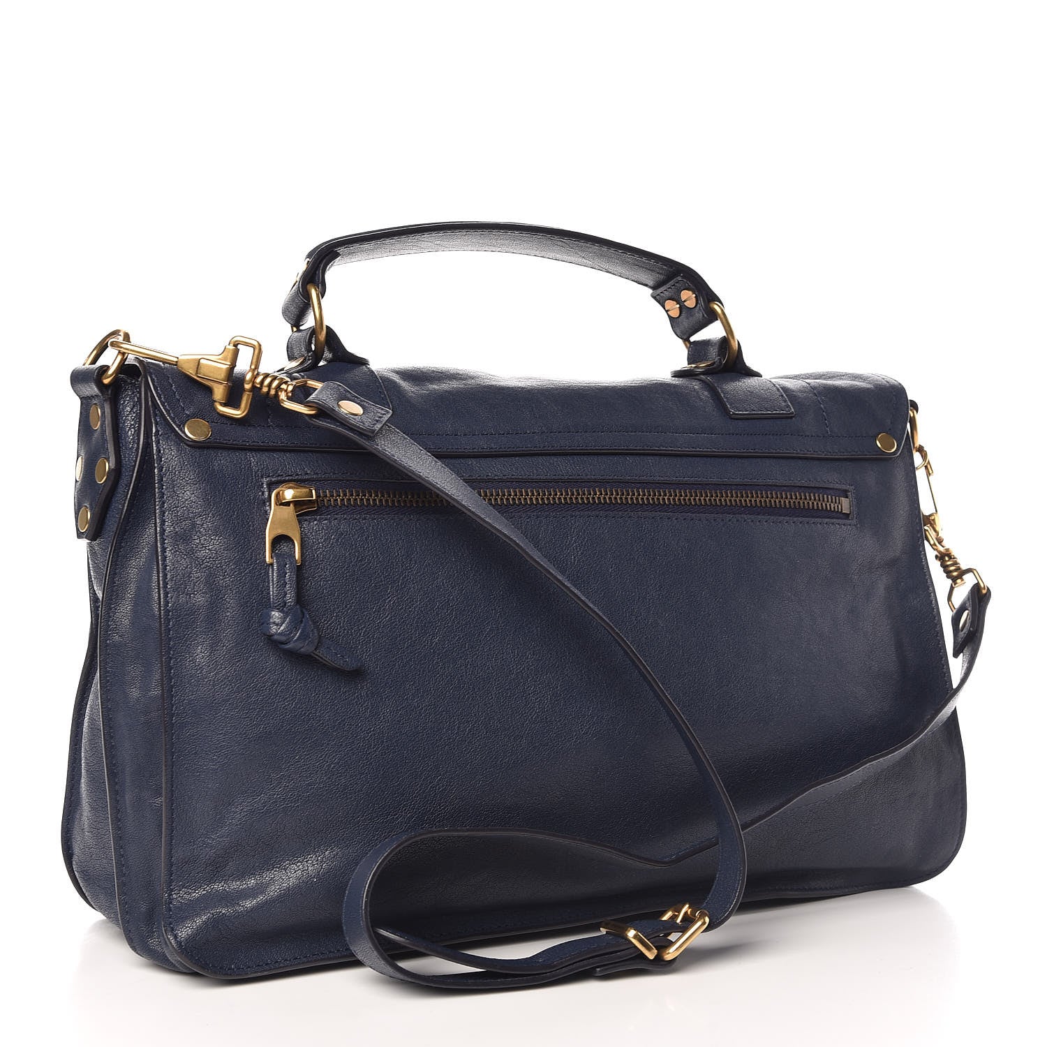 Proenza Schouler Lambskin Medium PS1 Satchel Midnight 4 of 11