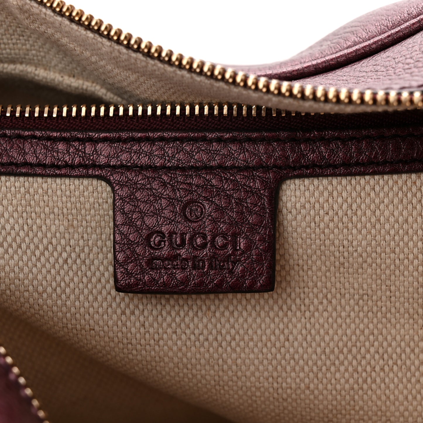 Metallic Cellarius Calfskin Medium Soho Bowler Classic Burgundy