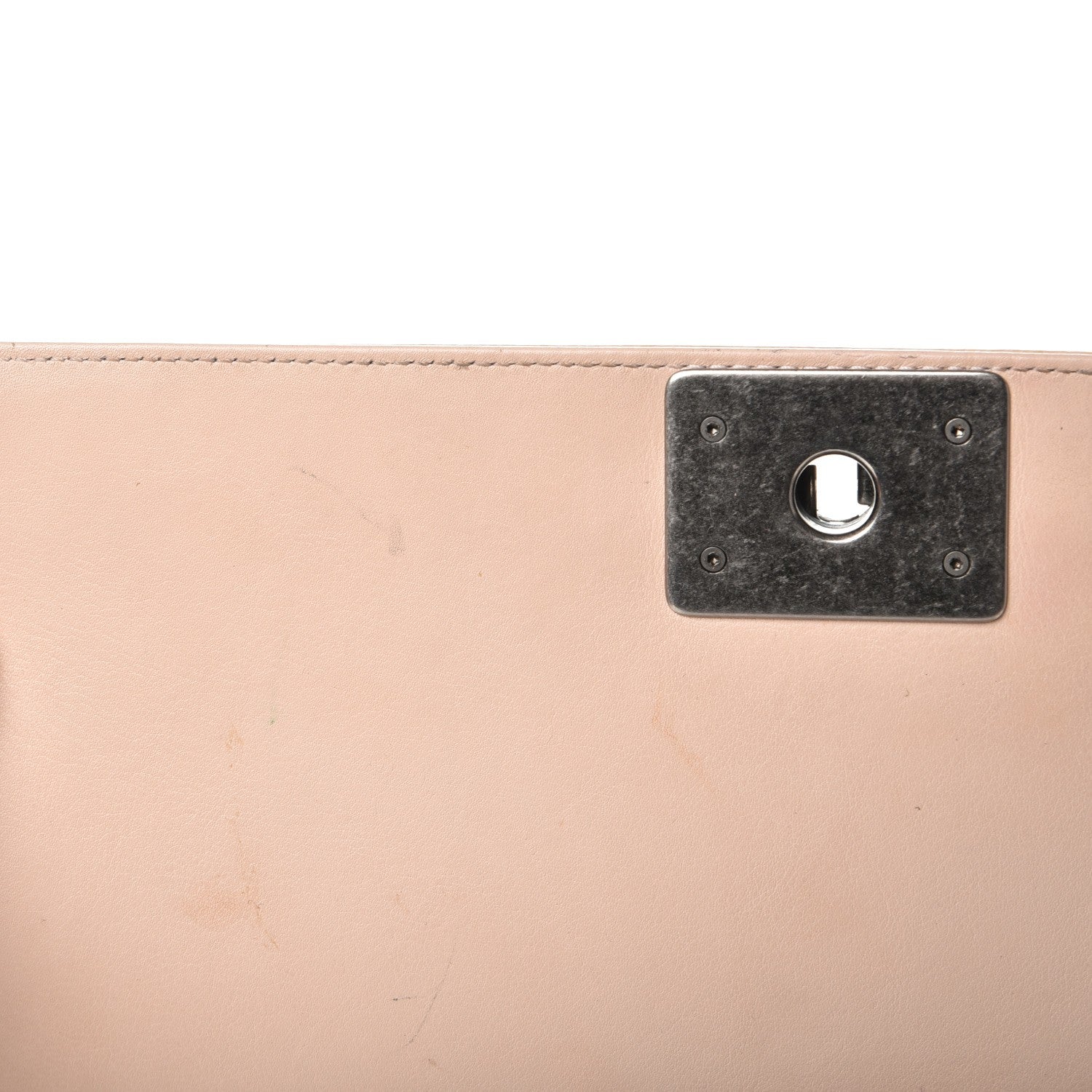 Chanel Patent Goatskin Quilted New Medium Boy Flap Beige Clair 14 of 15