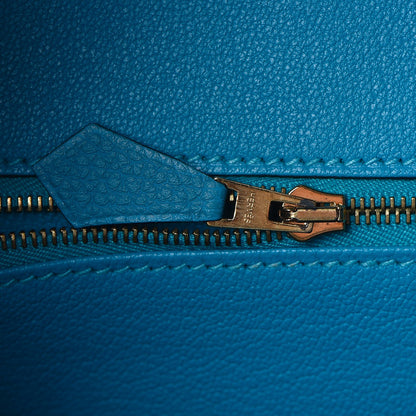Hermes Togo Birkin 35 Turquoise 8 of 34