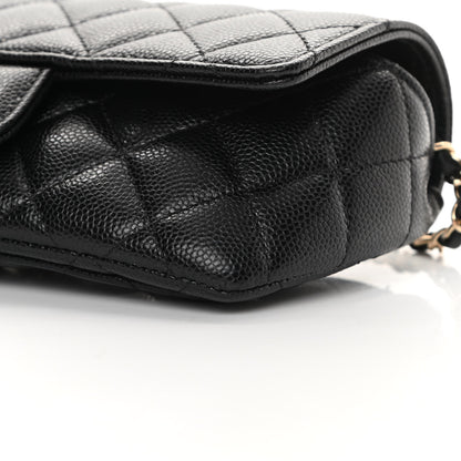 Chanel Caviar Quilted Glasses Case With Chain Black 11 of 12
