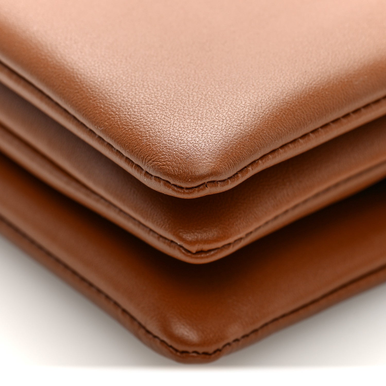 Celine Smooth Lambskin Trio Crossbody Flap Bag Soft Tan 9 of 9