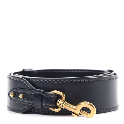 Christian Dior Calfskin D Fence Saddle Bag Adjustable Shoulder Strap Navy 1 of 3
