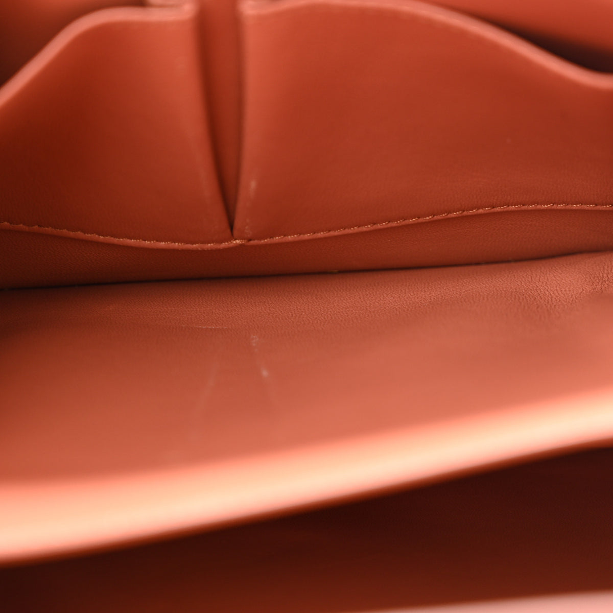Celine Liege Calfskin Medium Classic Box Flap Bag Terracotta 11 of 33