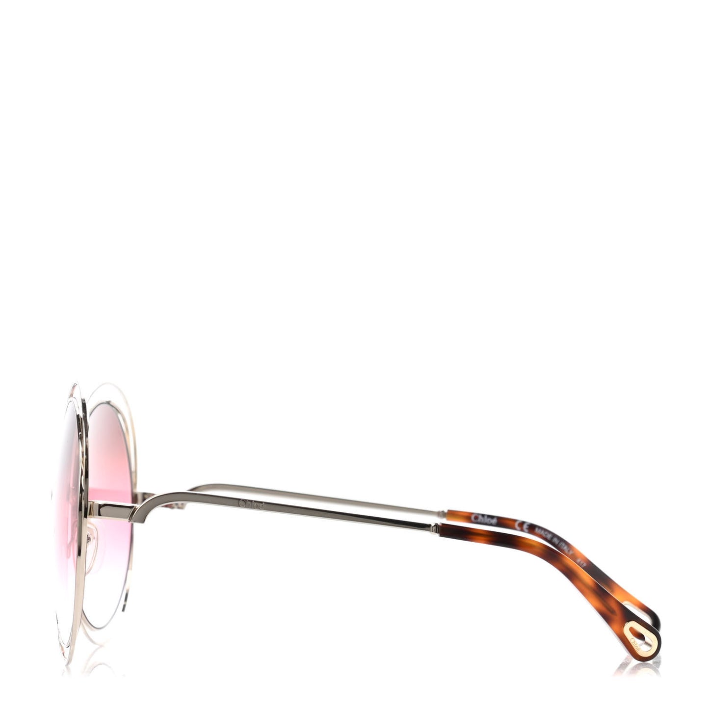 Metal Oversized Round Carlina Oversized Round Sunglasses CE114SD Gold