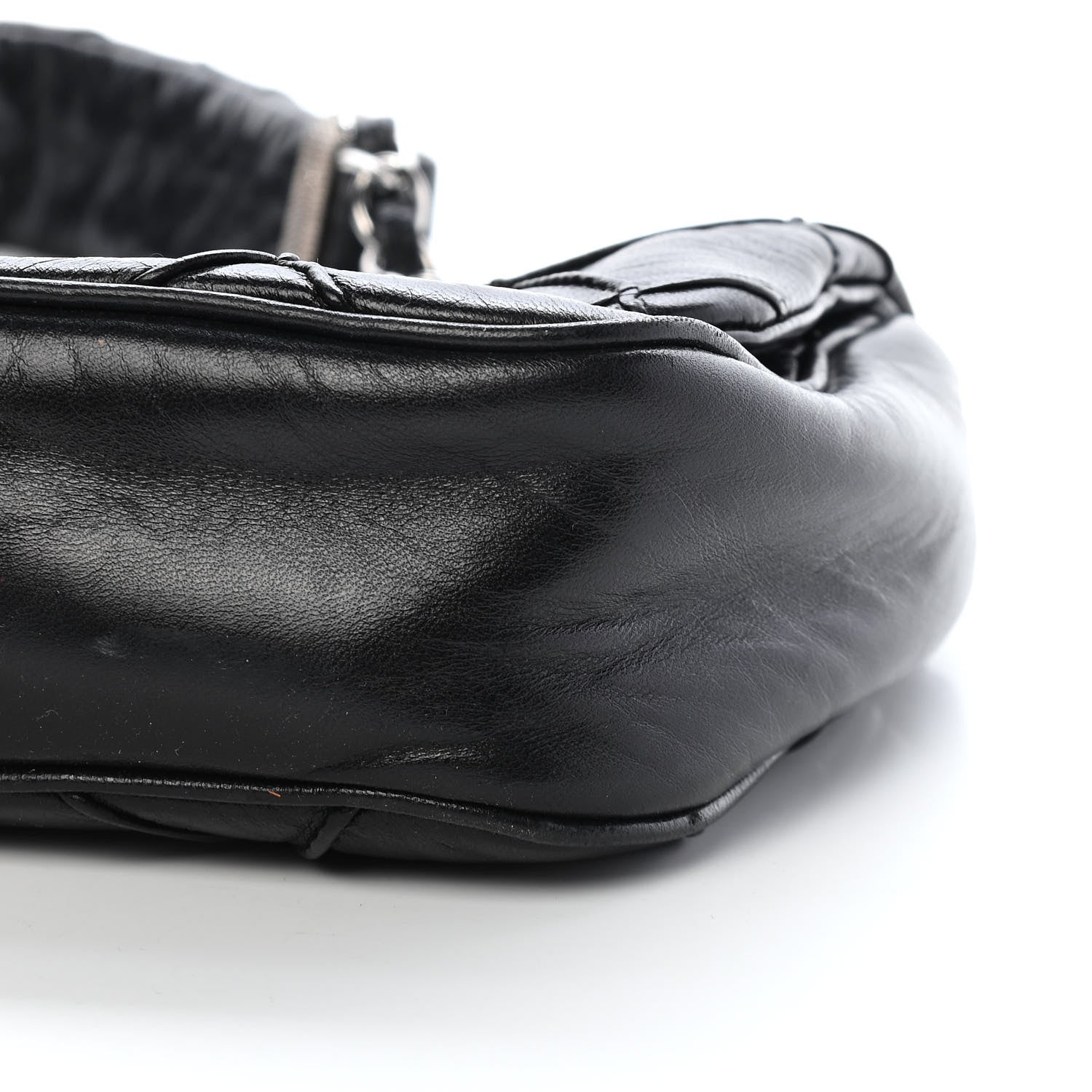 Chanel Lambskin Diamond Stitched CC Flap Shoulder Bag Black 25 of 26