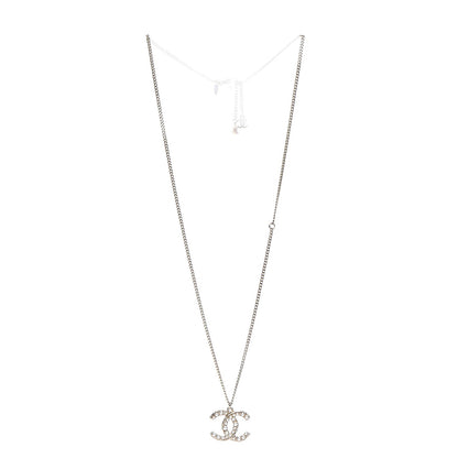 Chanel Pearl CC Pendant Necklace Gold 3 of 12