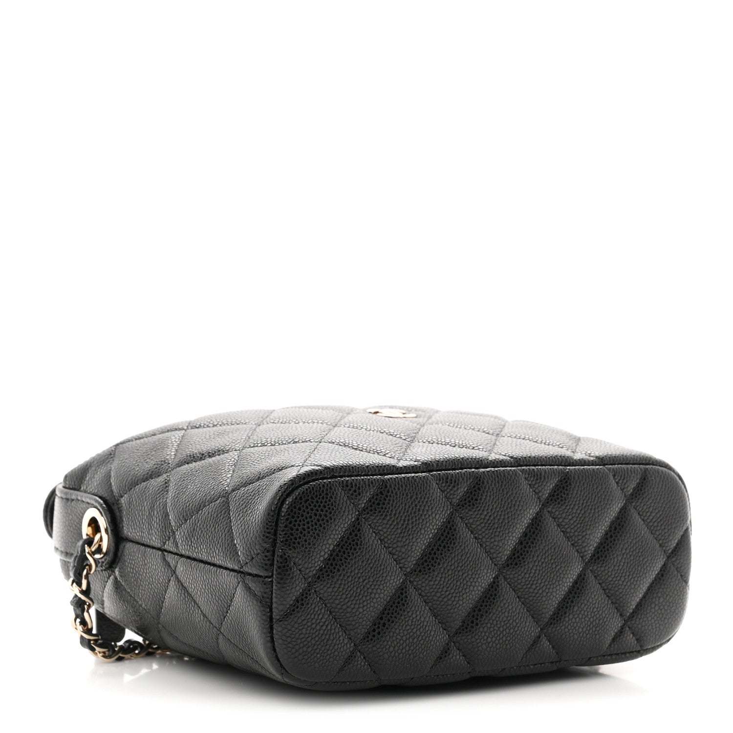 Chanel Caviar Quilted Hobo Clutch With Chain Black 4 of 11