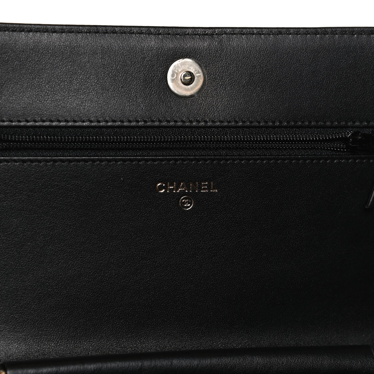 Chanel Caviar Quilted Boy Wallet On Chain WOC Black 6 of 12