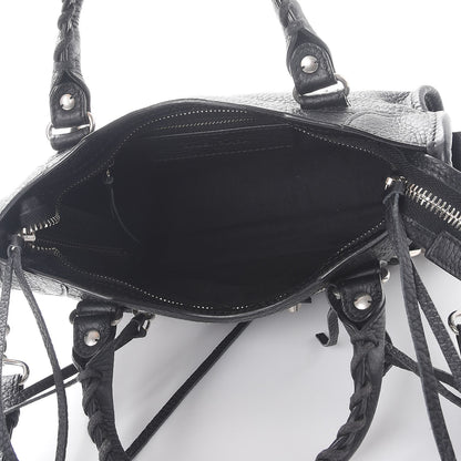 Balenciaga Vibrato Calfskin Classic Silver Hardware Mini City Black 5 of 7