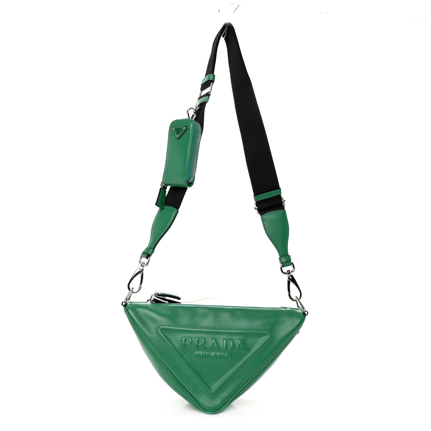 Prada Grace Lux Triangle Shoulder Bag Mango 1 of 9