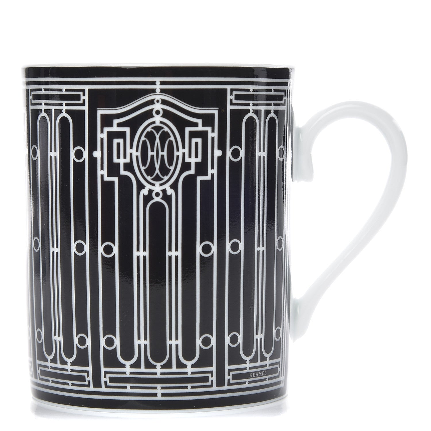 Hermes Porcelain H Deco Mug N°2 Black 1 of 6