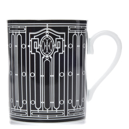 Hermes Porcelain H Deco Mug N°2 Black 1 of 6