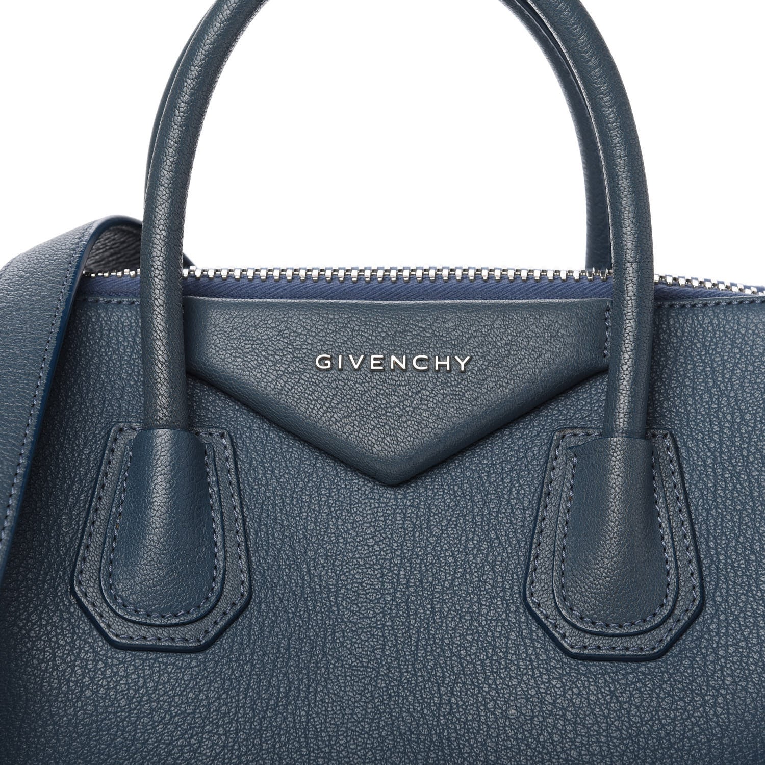Givenchy Sugar Goatskin Small Antigona Mineral Blue 10 of 10