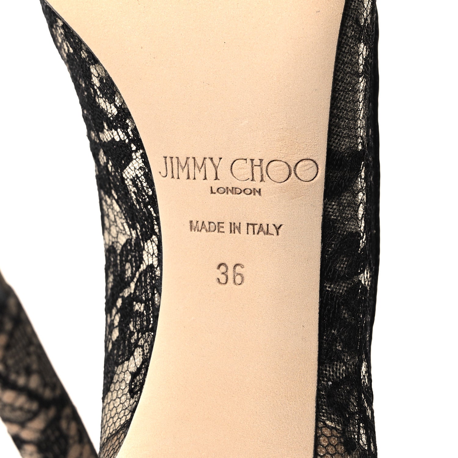 Jimmy Choo Lace Romy 100 Pumps 36 Black 6 of 9
