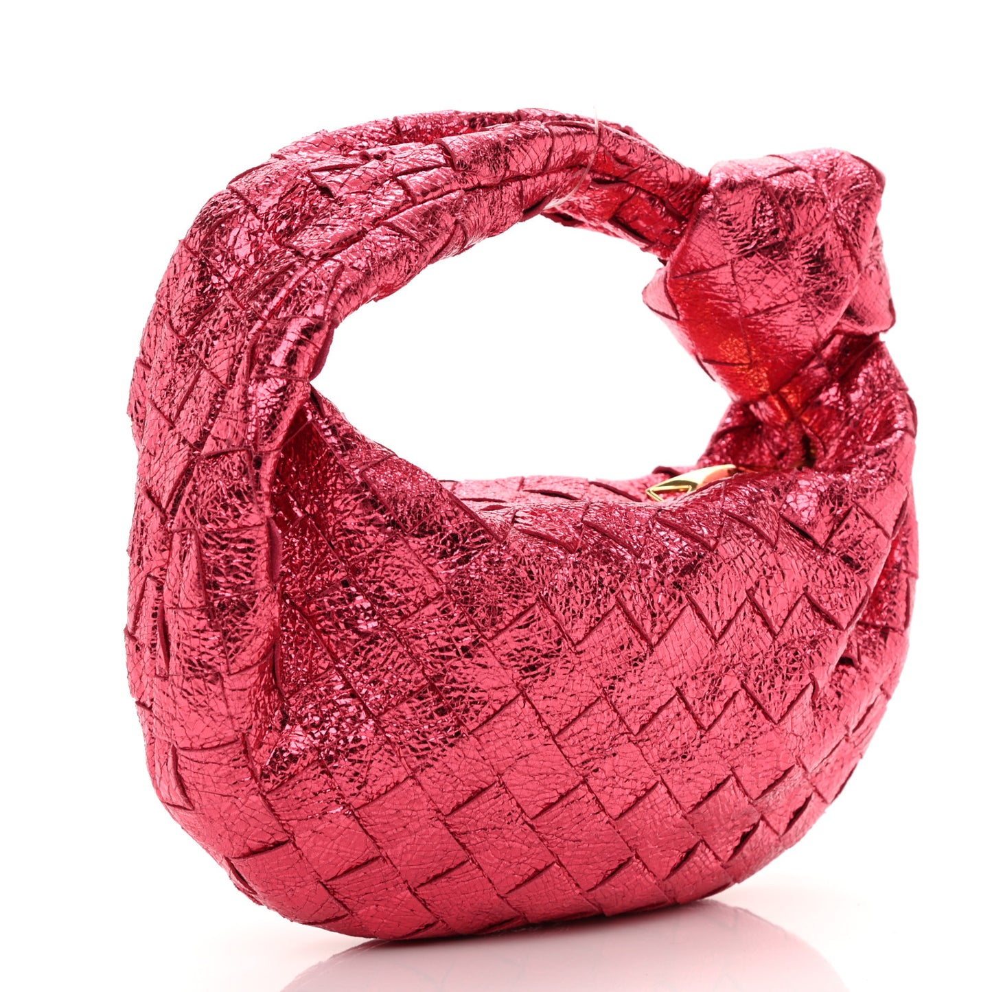 Metallic Nappa Intrecciato Mini Jodie Lollipop
