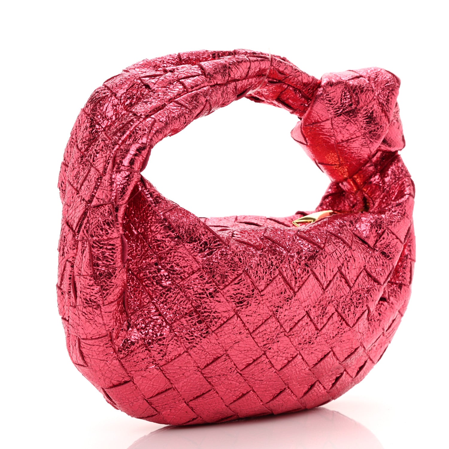 Bottega Veneta Metallic Nappa Intrecciato Mini Jodie Lollipop 3 of 10