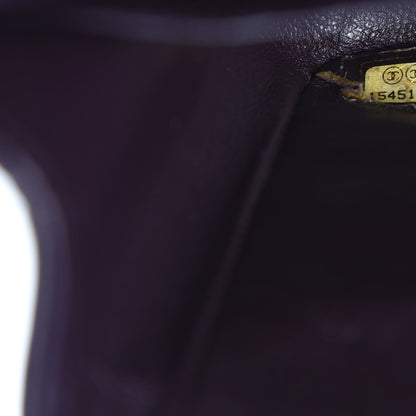 Chanel Lambskin Quilted Jumbo Double Flap Purple 8 of 9