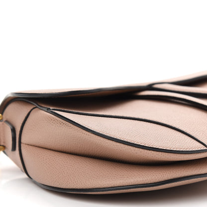 Christian Dior Grained Calfskin Saddle Bag Pink 8 of 9