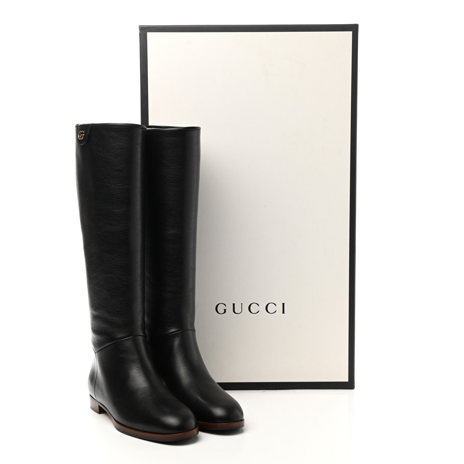 Gucci Calfskin Piuma Lux Energy High Boots 35.5 Black 9 of 9