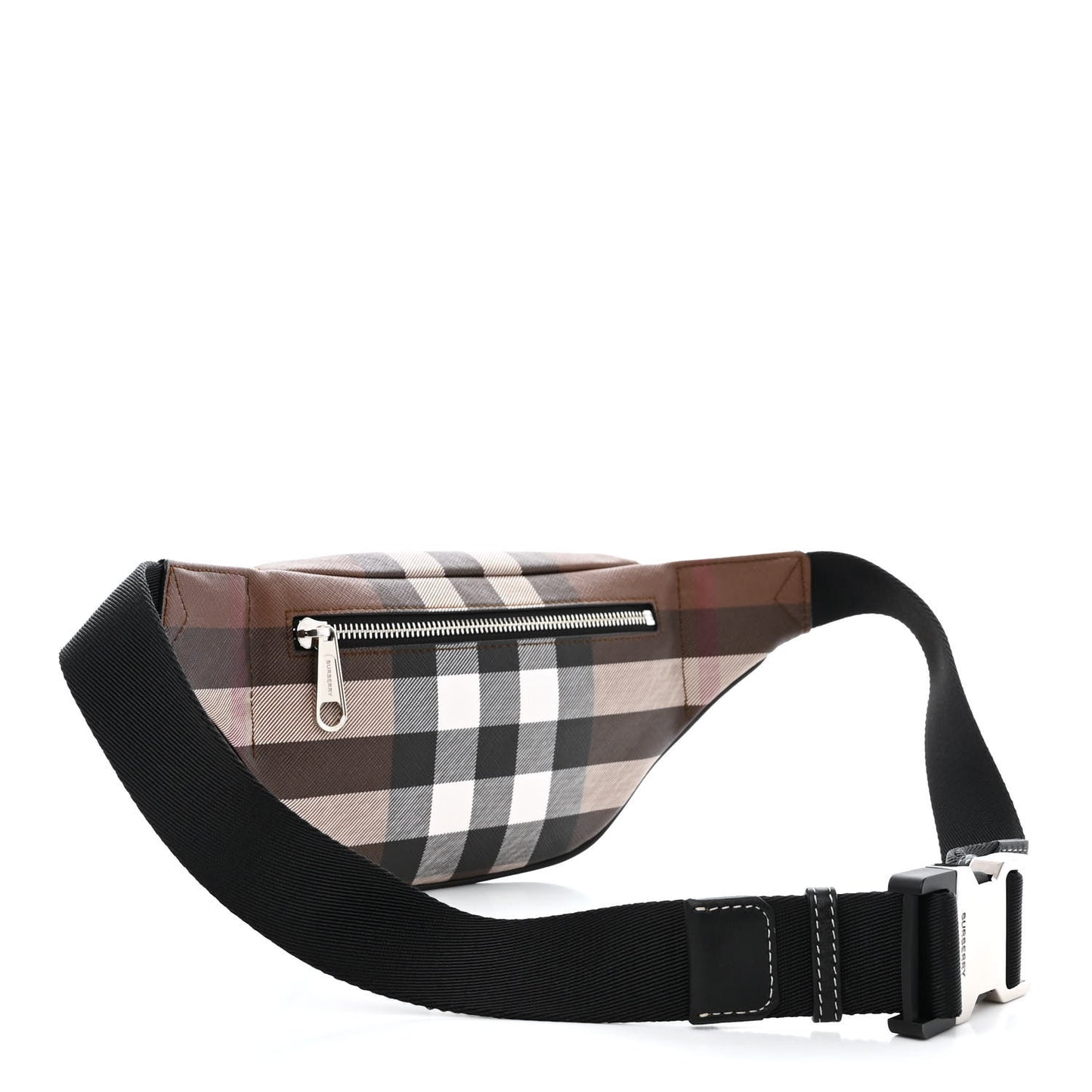 E-canvas Check Cason Bum Bag Dark Birch Brown